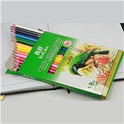 真彩 挂装纸盒水彩铅笔(六角水溶性) (18色/支装)  4586-18