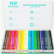 真彩 简尚铁筒水溶性彩色铅笔（送毛刷） 36色  231136