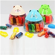 真彩 24色动物储钱罐彩泥套装玩具 (24色/24支装)  243024