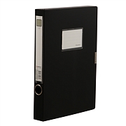 齐心 粘扣式档案盒 (黑) A4 1.5寸  HC-35-X