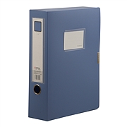 齐心 粘扣式档案盒 (蓝) A4 3寸  HC-75-X