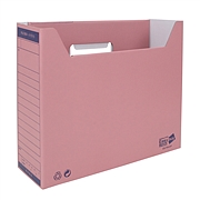 易优百 纸制文件整理盒 (粉红) A4  EB-FB400P