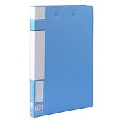 齐心 PP文件夹 (蓝) A4 长押夹+板夹  A604-X