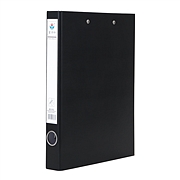 富得快 PVC半包面文件夹 (黑) 长押夹＋板夹  HY552