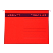 齐心 FC吊挂式文件夹 (红) 25个/盒  A1813