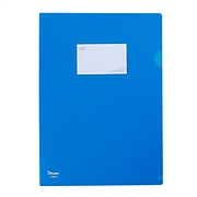树德 标签式文件套 (蓝) 12个/包 A4 带名片袋  A1813