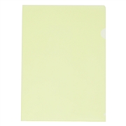 易达 透明文件套（单片）透明黄 (透明黄) 12个/包 A4  700241