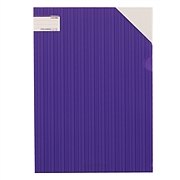 富美高 彩色条码系列转角文件保护套 (紫) A4  30486