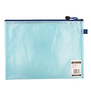 金辉 网纹资料袋旅游袋量贩 (蓝色) 10个/包 A4  MT63002蓝