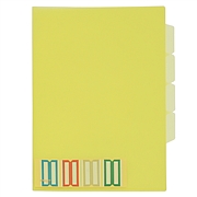 金得利 三层简易型文件夹 (混色) A4 10个/包  E356