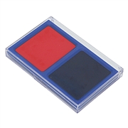 杰丽斯 双色原子印台(方形) (红/蓝色)  6882