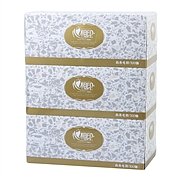 心相印 商用恒金系列2层200抽盒装面巾纸 3盒/提  D