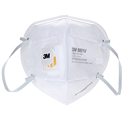3M 带呼吸阀防护口罩 (白) 25只/盒  9001V