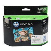 惠普 28号彩色墨盒 (彩) +25张高级照相纸套装  Q88