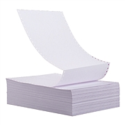 紫大地 单色打印纸 (白色) 带裂线1000页/箱  241-2