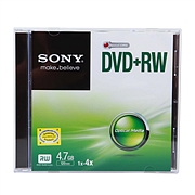 索尼 DVD＋RW4X刻录盘 1P装  DPW47S1