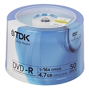 东电化 TDK16X刻录盘 50P装  DVD-R