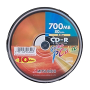 三菱 新白金系列CD-R52X刻录盘 10P装  GD80CB10PCN