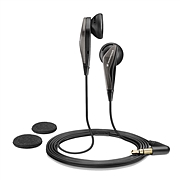 森海塞尔 强劲低音驱动立体声耳机 (黑)  MX375