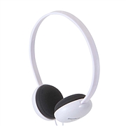 山业 SANWA头戴式耳机 (白色) 线长1.2m  MM-HPST01W