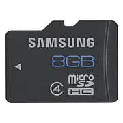 三星 TF(MicroSD/SDHC)高速存储卡 标准版 Class4 读取速度：24MB/S  8G