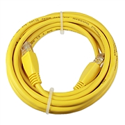 包尔星克 KATE-5 五类铜包铝圆网线 (黄) 3m  UTP5-03