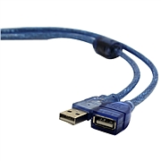 创乘 USB延长线 (透明蓝) 1.5m  CC026
