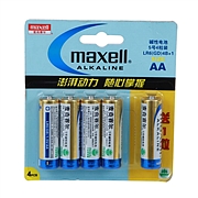 麦克赛尔 MAXELL 5#碱性电池 4+1促销卡装  LR6(GD)4B+1