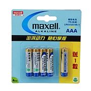 麦克赛尔 MAXELL 7#碱性电池 4+1促销卡装  LR03(GD)4B+1