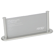 瑞普 铂金-金属系列桌面展示牌 (银) 100*210mm  7233